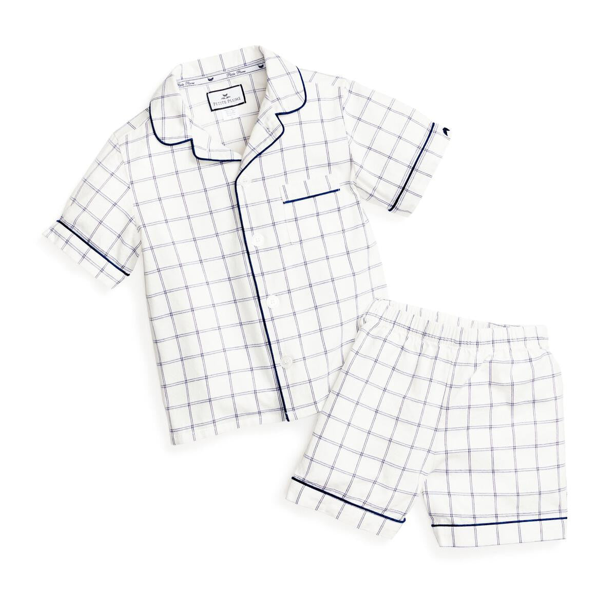 PETITE PLUME BoysNantucket Tattersall Pajama set
