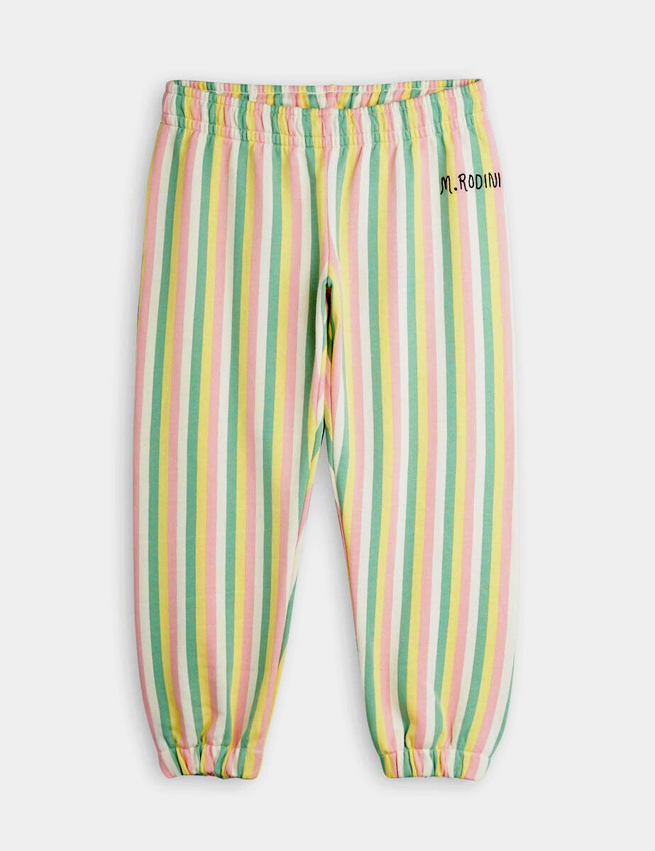 MINI RODINI Pastelle stripe sweatpants 2213012000
