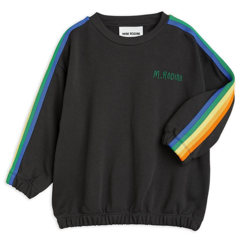 MINI RODINI Rainbow Stripe Sweatshirt 2412011799