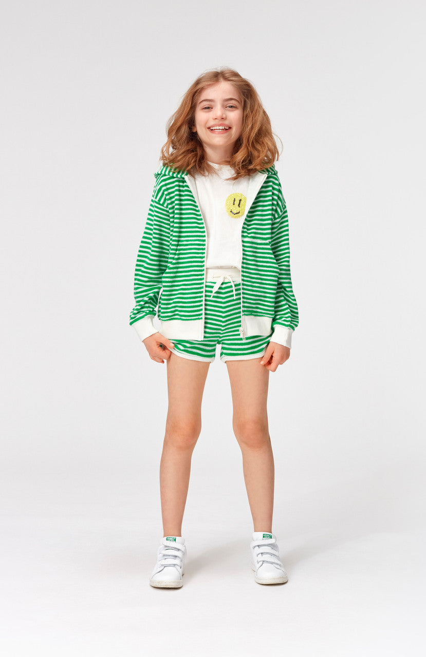 MOLO Aliya Shorts - Fine Green Stripe