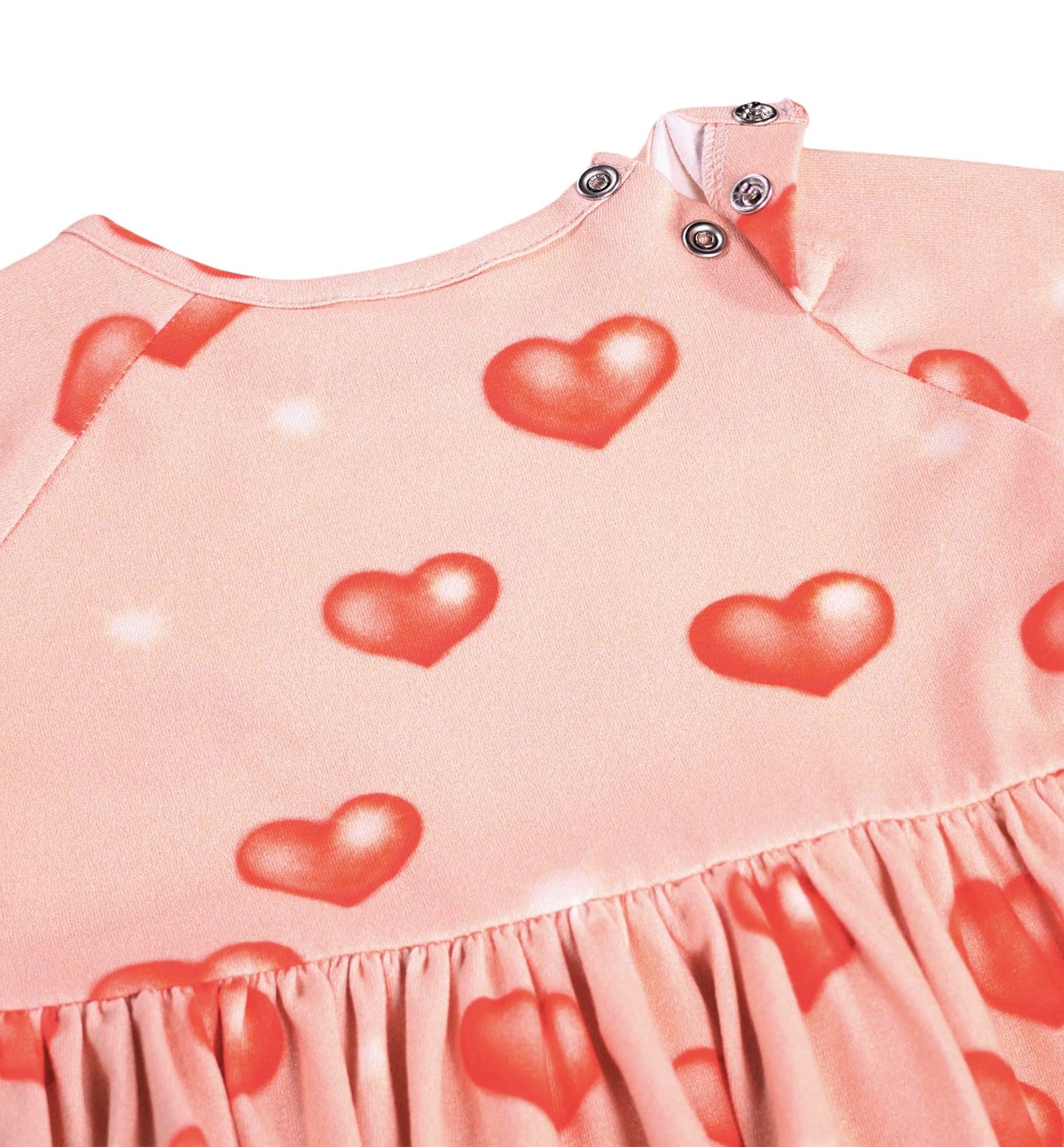 MOLO Girls Charmaine Dress - Airbrush Hearts