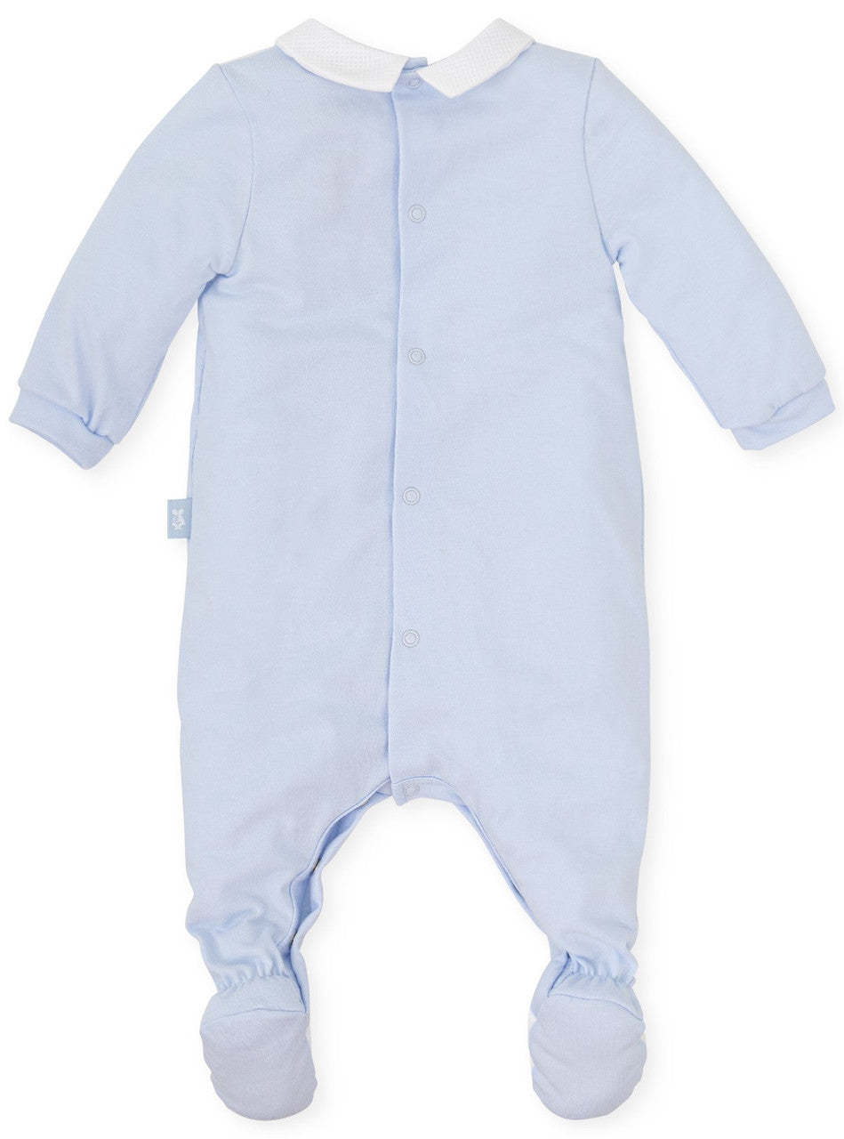 Tutto Piccolo Blue Footie 7081S24