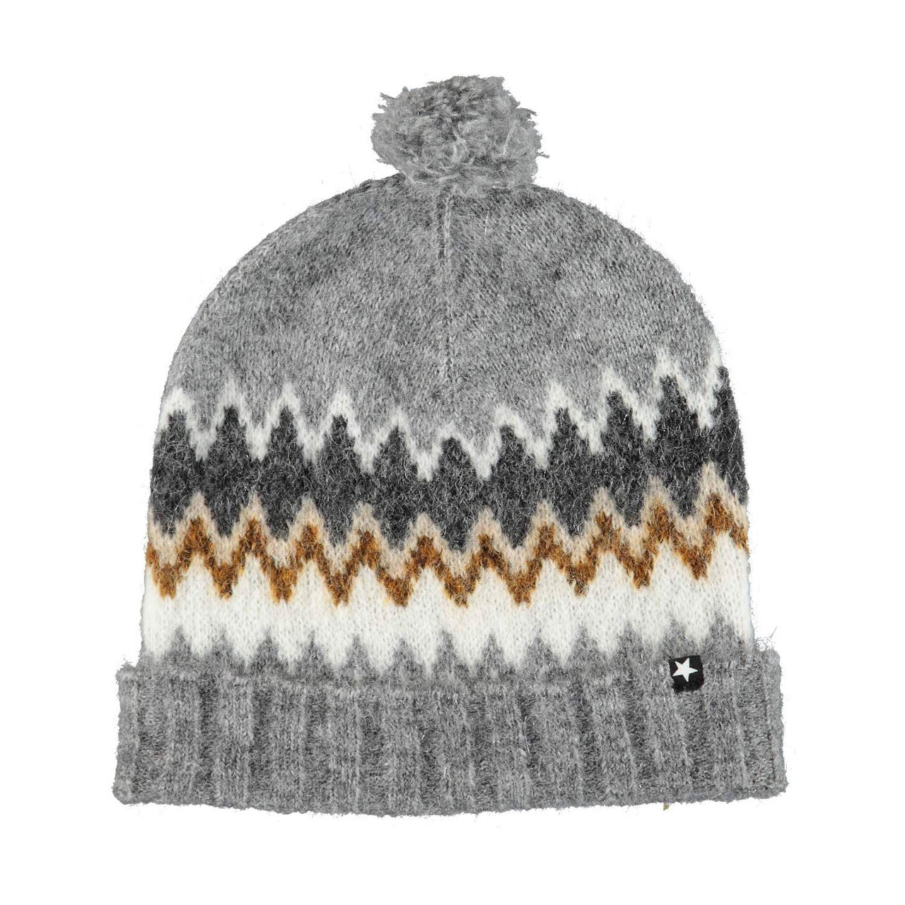MOLO Grey Keeli Hat - Nordic Knit