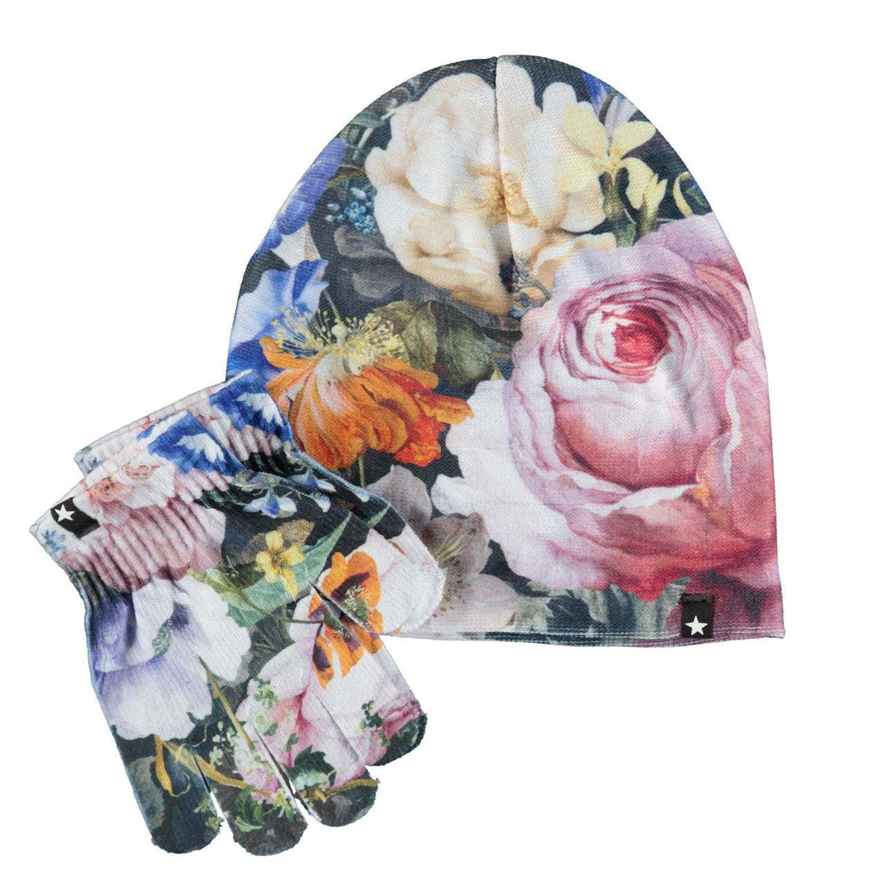 MOLO Kaya Hat & Gloves Set - Floral