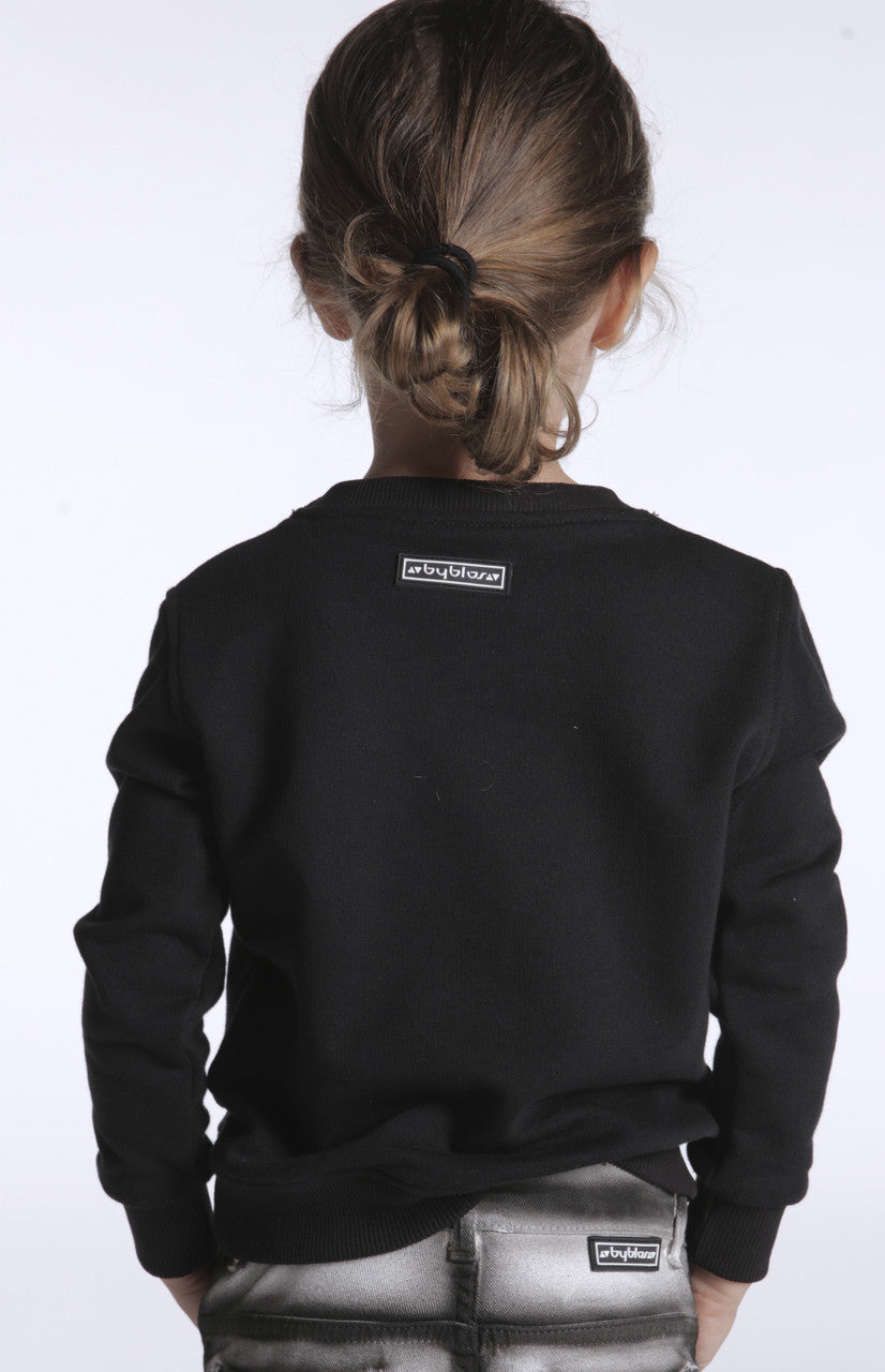 BYBLOS Boys Black Sweatshirt BYMST11947
