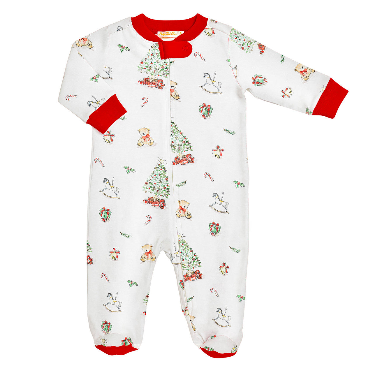 Baby Club Chick Footie -Christmas Tree