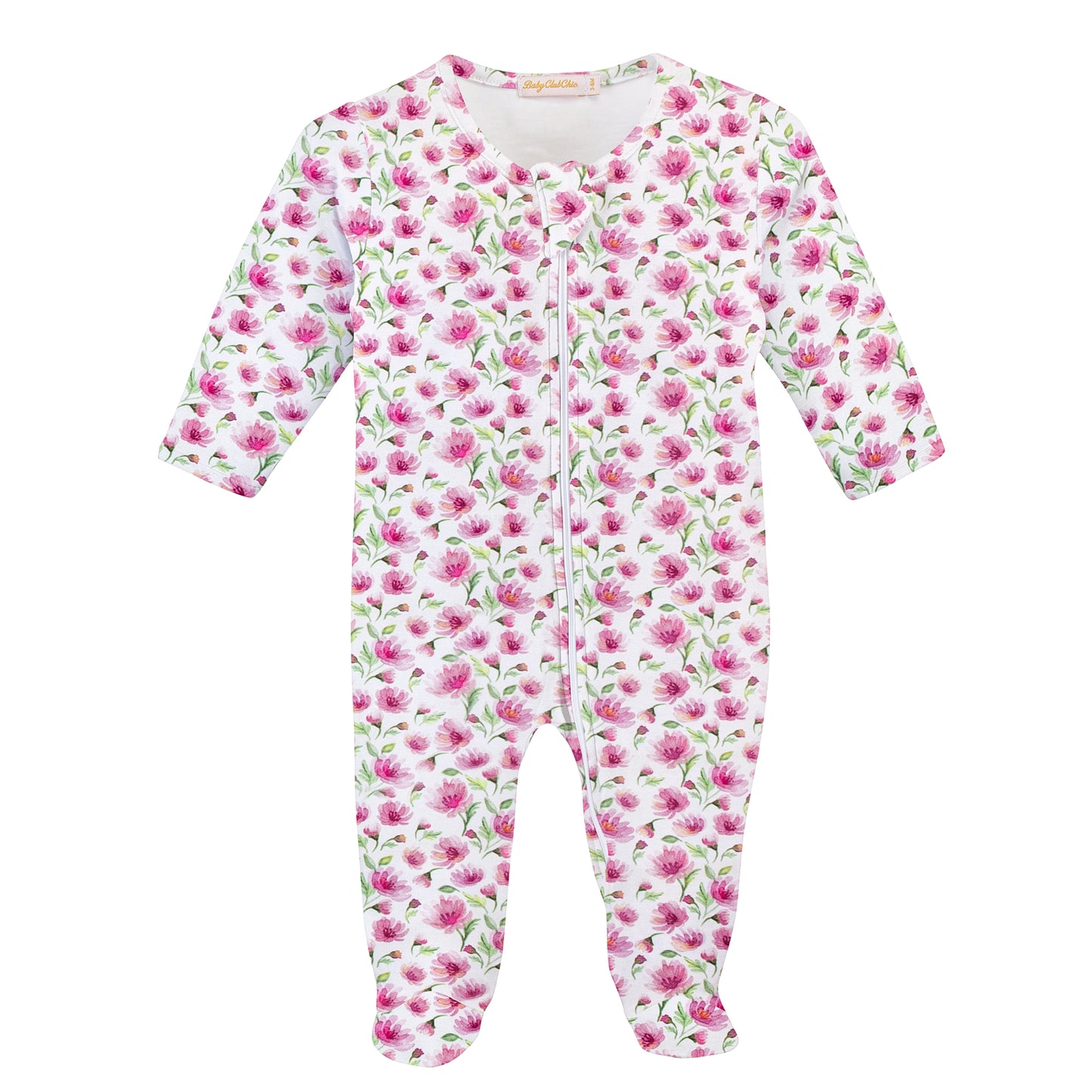 Baby Club Chic Footie - Mauve Meadow FOO49275