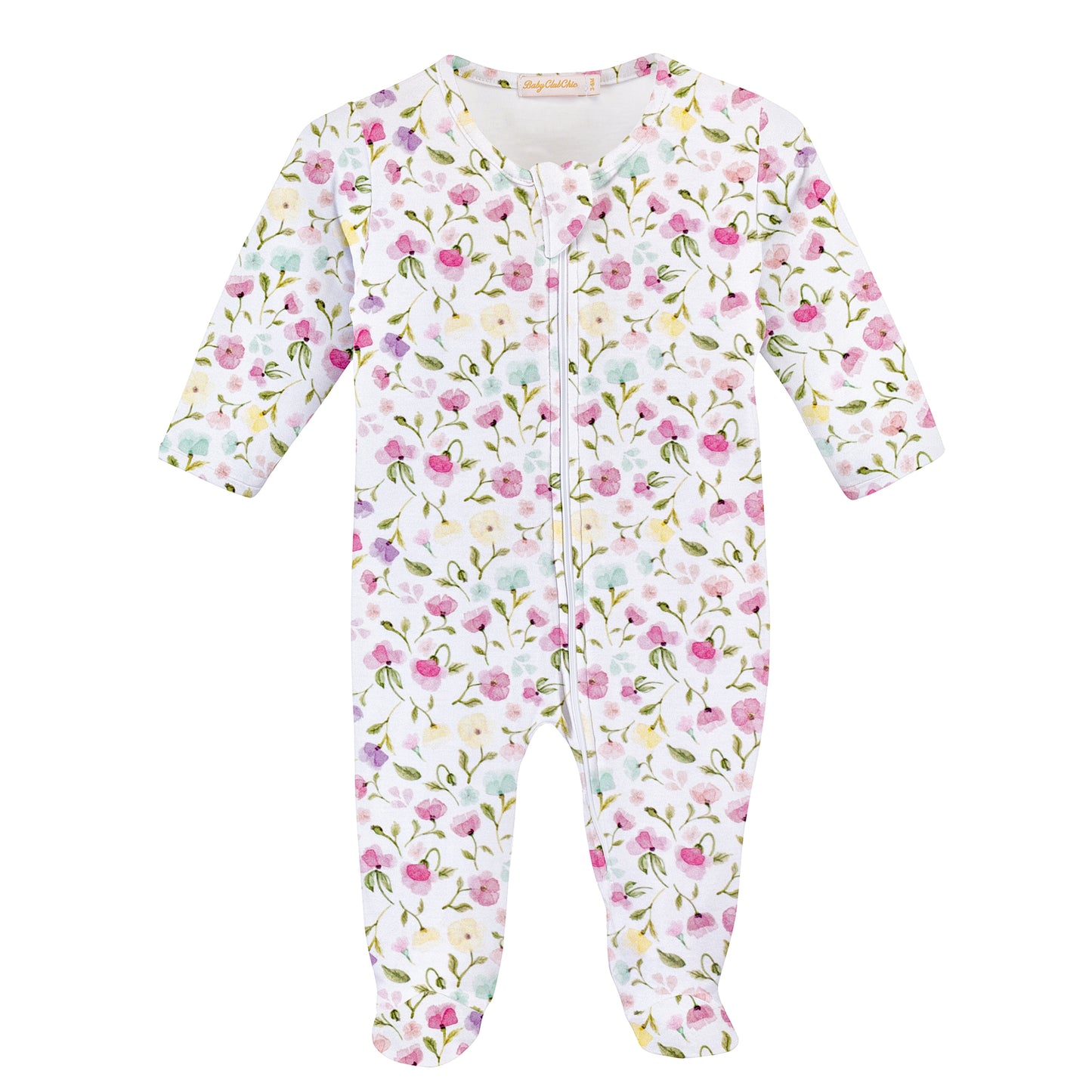 Baby Club Chic Footie - Pastel Bloom FOO49276