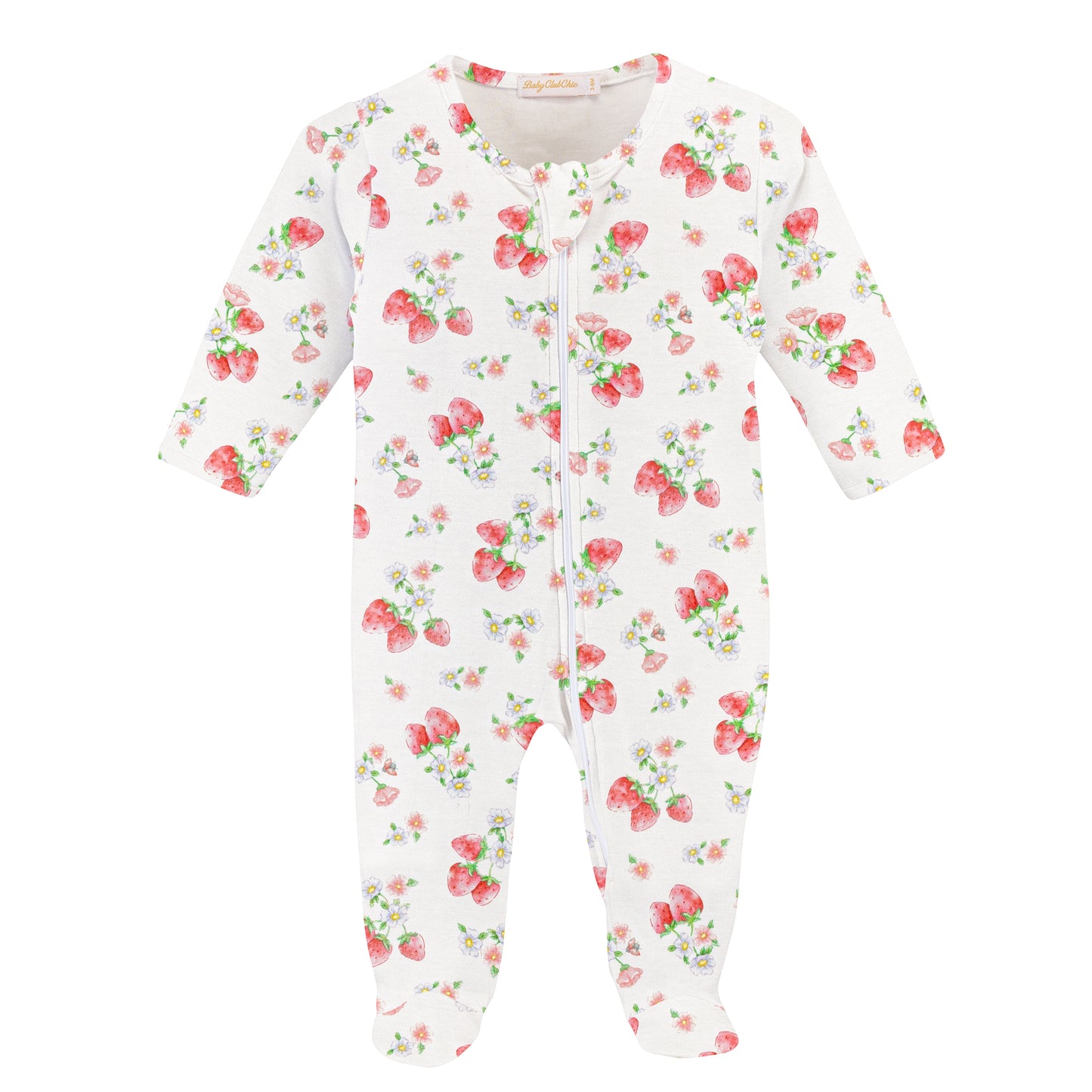 Baby Club Chic Footie - Strawberry Kisses FOO49330