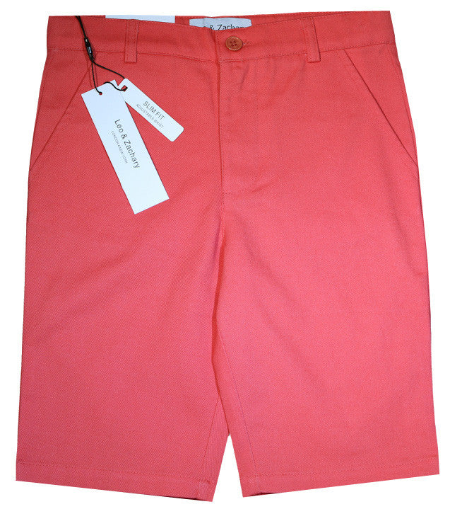 Leo & Zachary Grapefruit Shorts