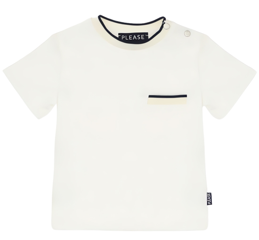 PLEASE White Top for Boys