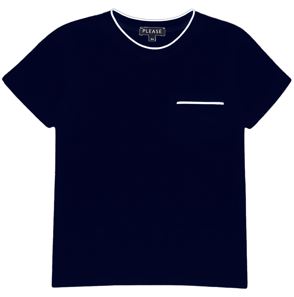 PLEASE Navy Blue Top MB15280
