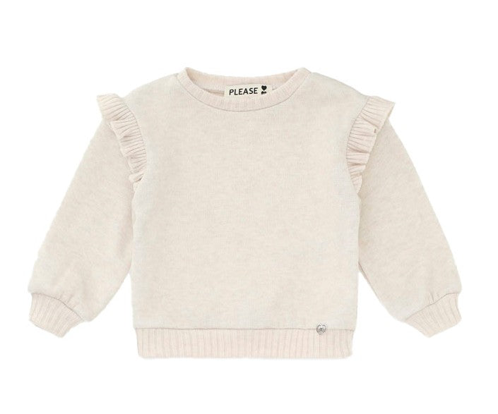 PLEASE Beige Knitted Top & Pants LB32230-FJ49230