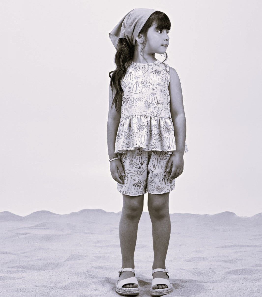 LAMON Girls Coral Top & Shorts Set 70218-AZ0028