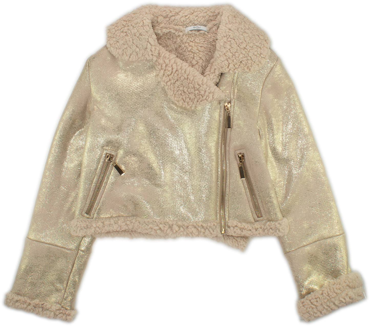 Y-CLU Girls Gold Jacket YFJF24C144