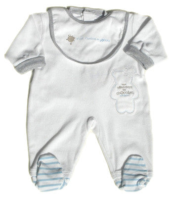 Confetti terry footie & bib