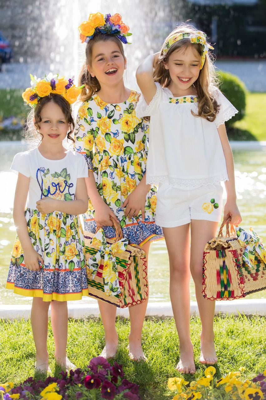 Patachou Embroidered Top