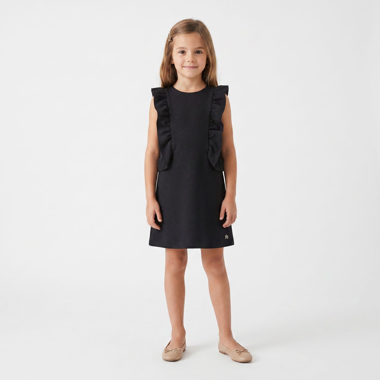 Tartine et Chocolat Shimmering Navy Dress