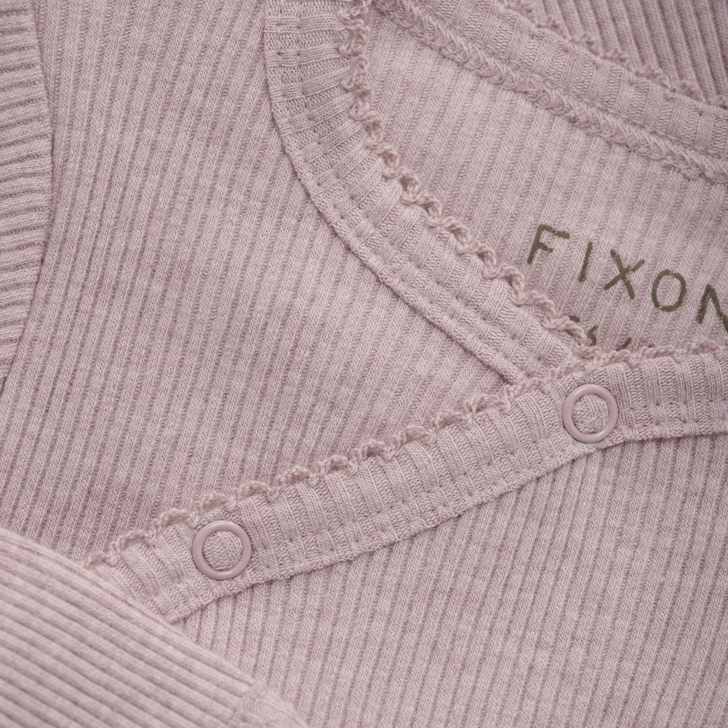 Fixoni Pale Mauve Ribbed Bodysuit 422780