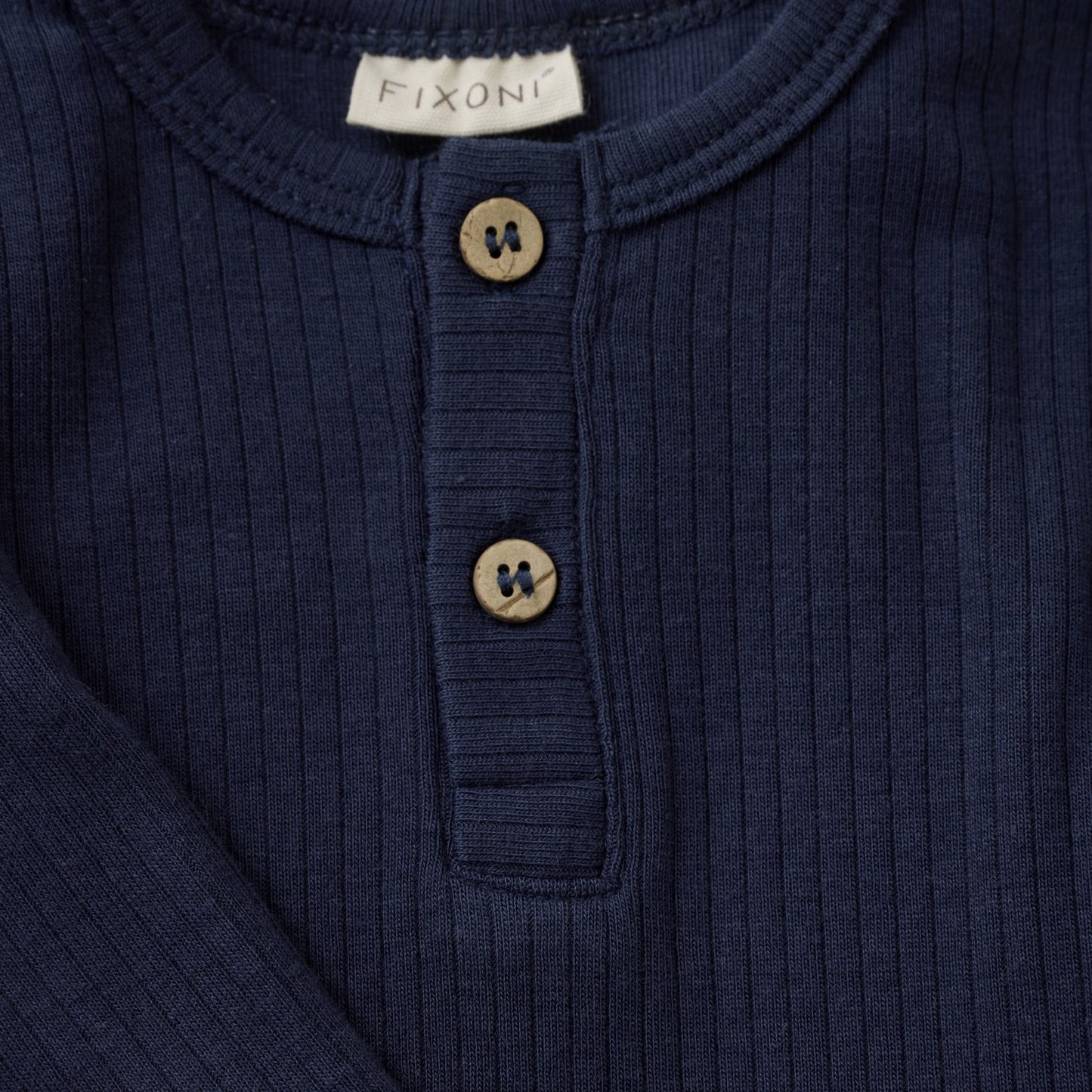 Fixoni Navy Ribbed Bodysuit 423052