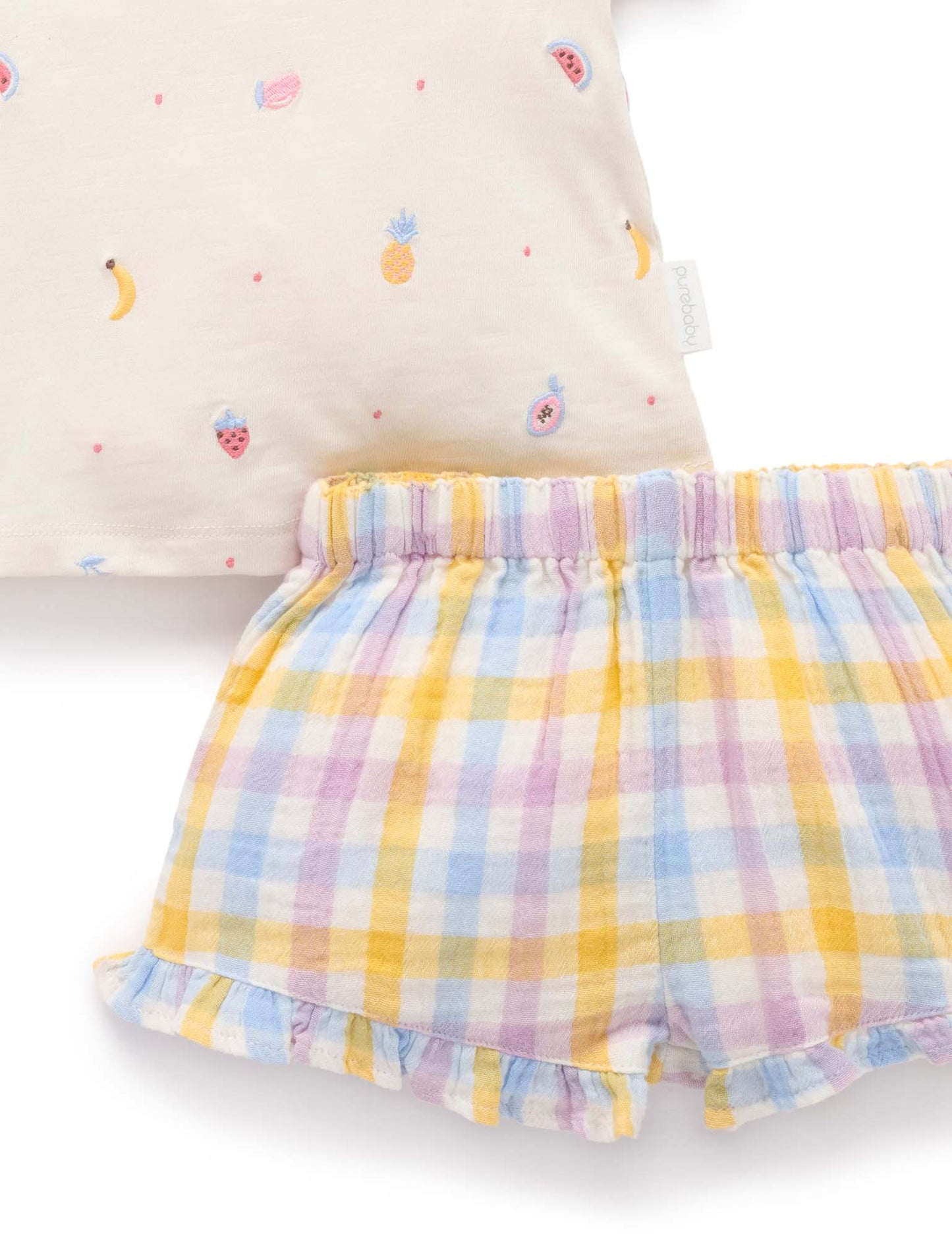 Purebaby Girls Fruit Top & Pants PB2004S25