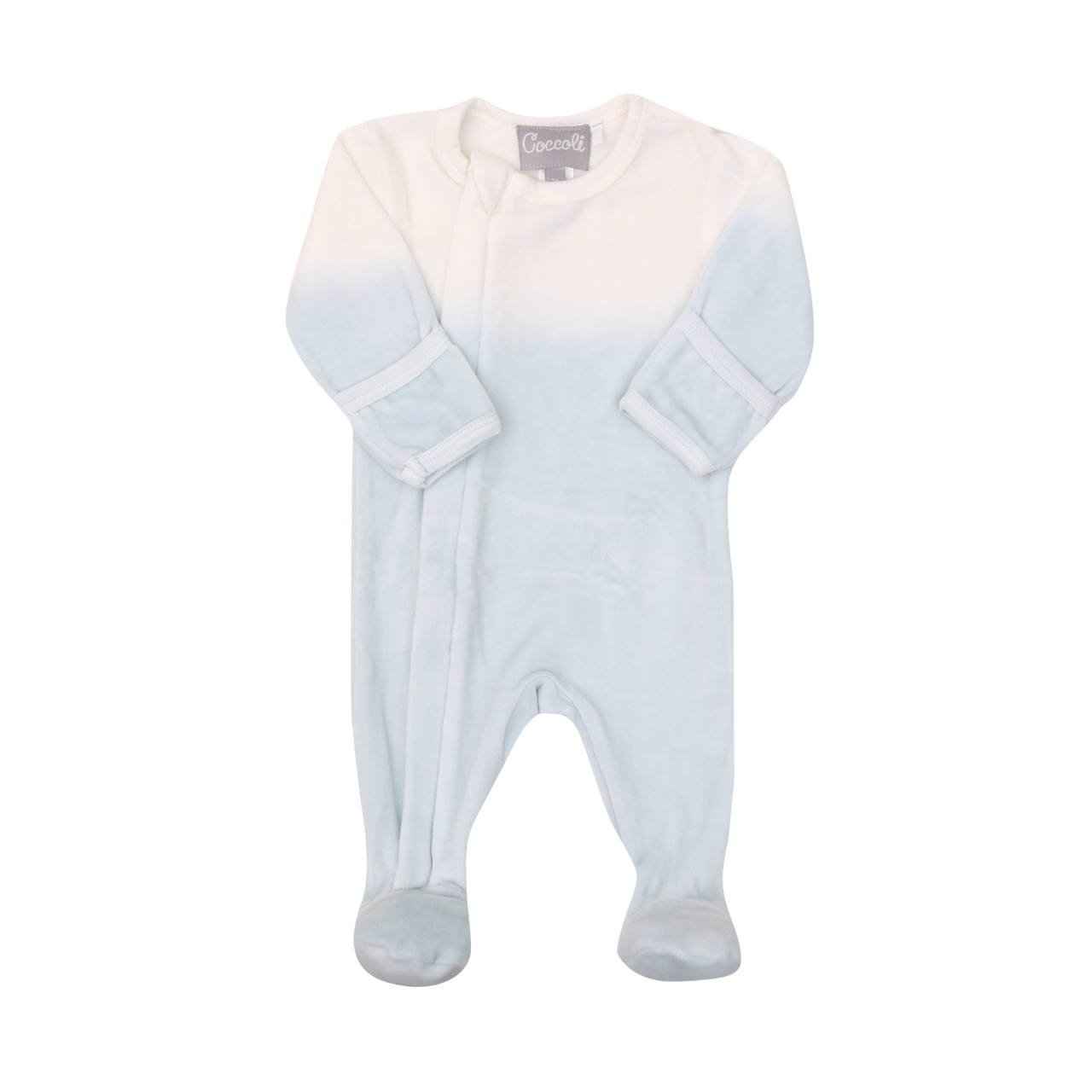 COCCOLI Boys Velour Dip Dye Footie PDV5327