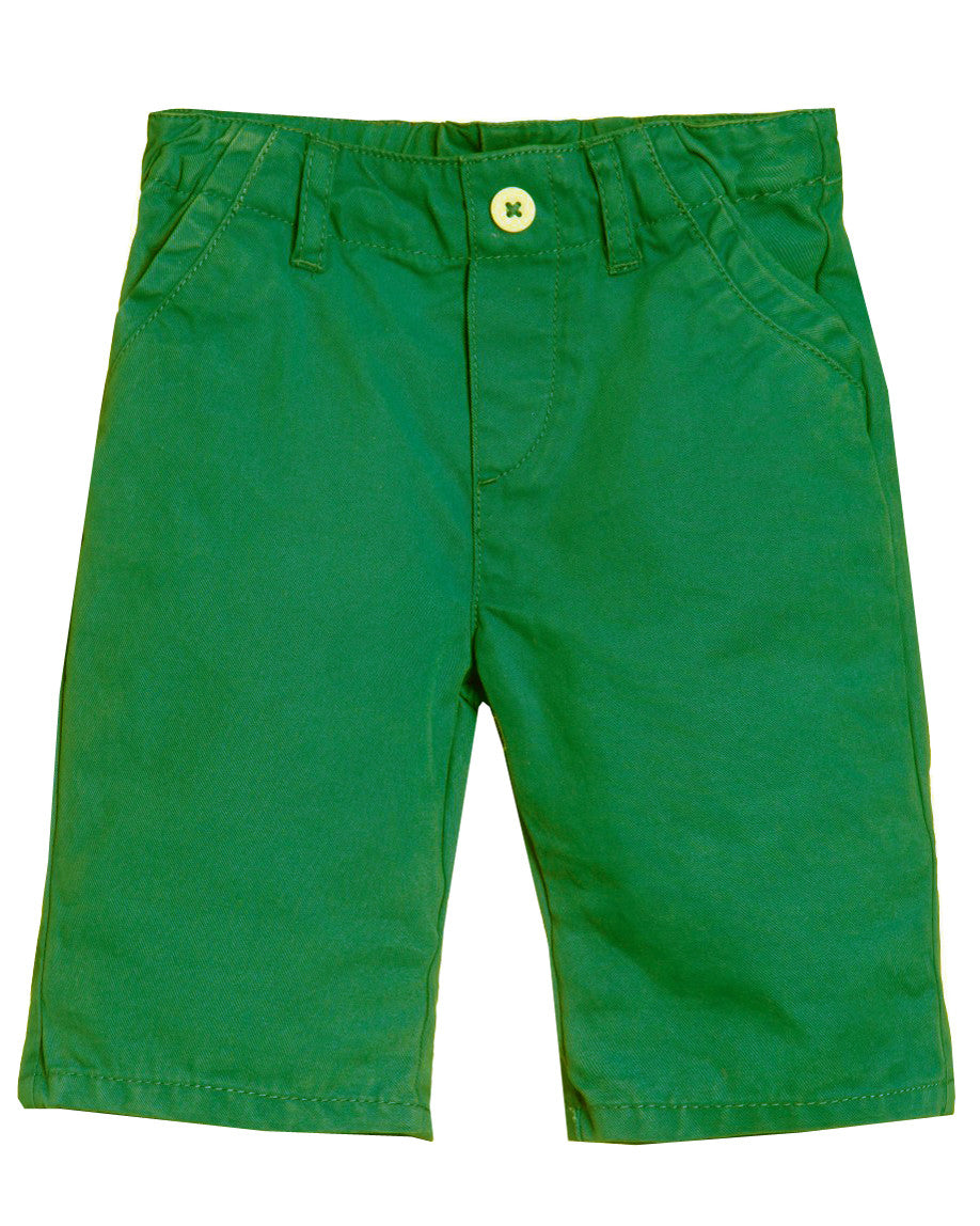 Billybandit Green Twill Shorts