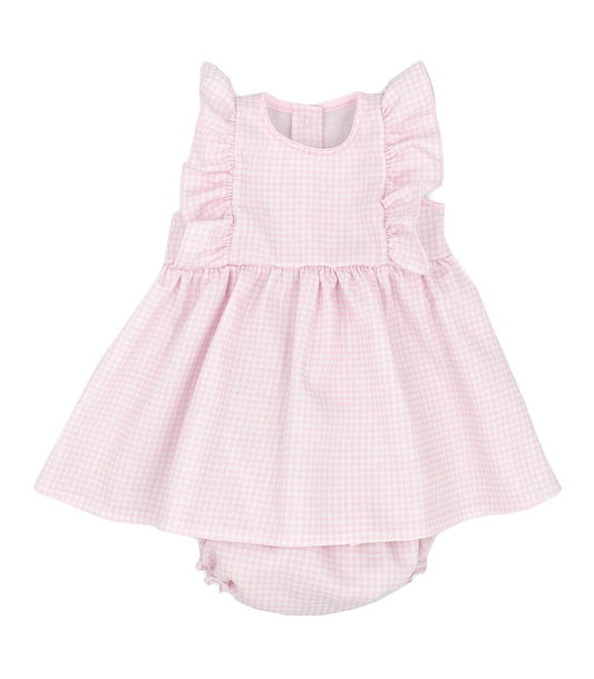 Rapife Pink Check Dress and Bloomers Set 4415S22 