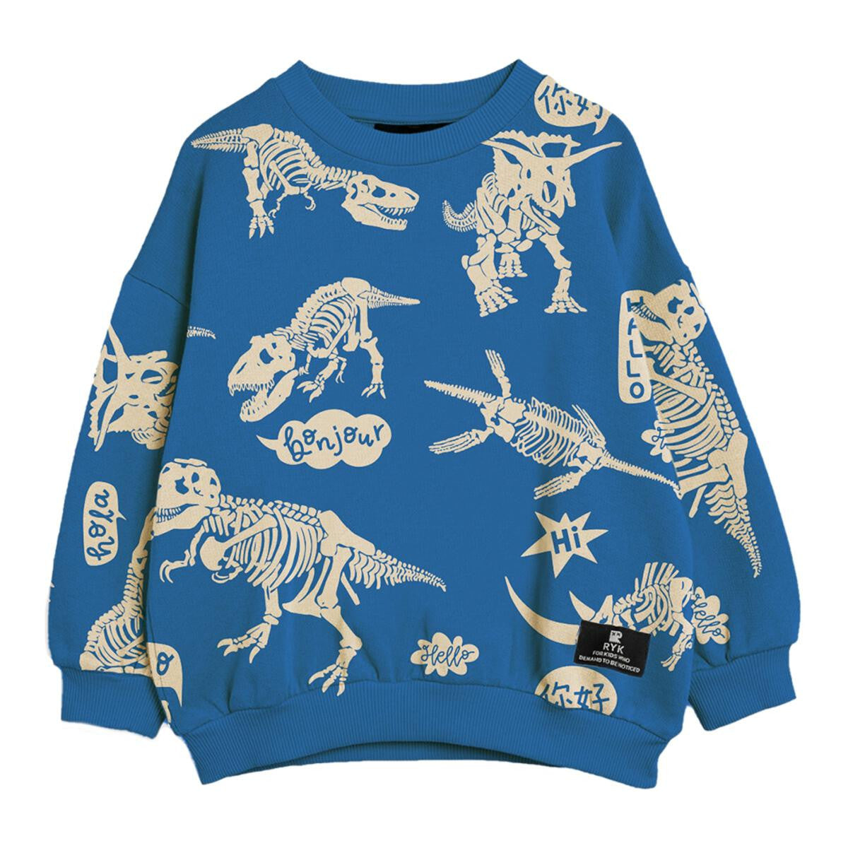 ROCK YOUR BABY Hello Dino Sweatshirt (TUH2353-HE)