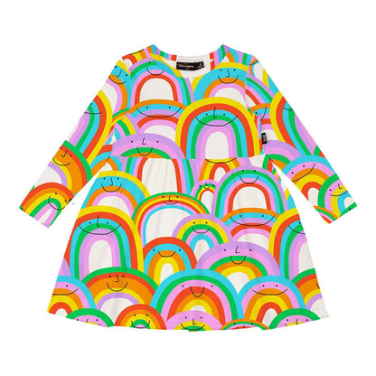 ROCK YOUR BABY Happy Rainbows Dress (TGD23536-HR)