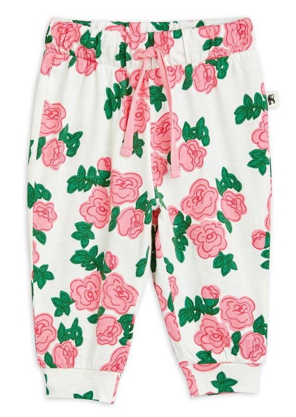 MINI RODINI Roses Bodysuit & Pants Set 2414011228