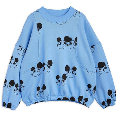 MINI RODINI Ritzrats Kids Blue Sweatshirt 2412012460