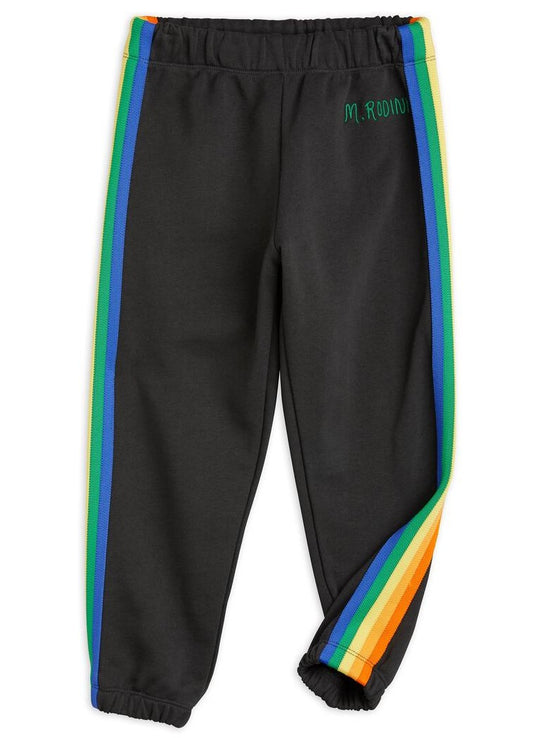 MINI RODINI Rainbow Stripe Sweatpants 2413011899