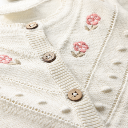 Minymo Embroidered Cardigan 114324