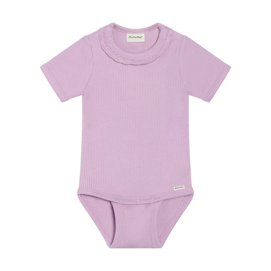 Minymo Ribbed Bodysuit 114345-6236