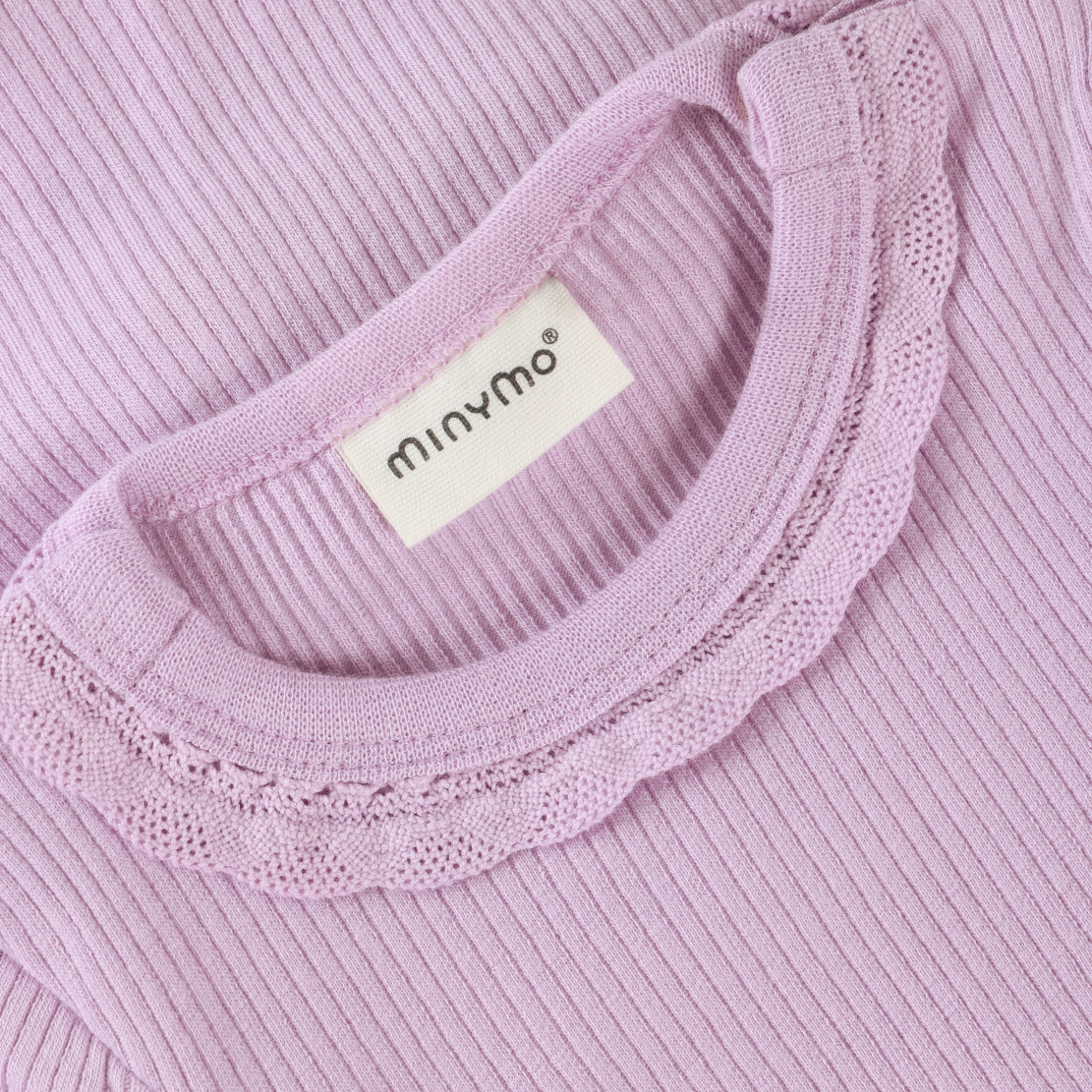Minymo Ribbed Bodysuit 114345-6236