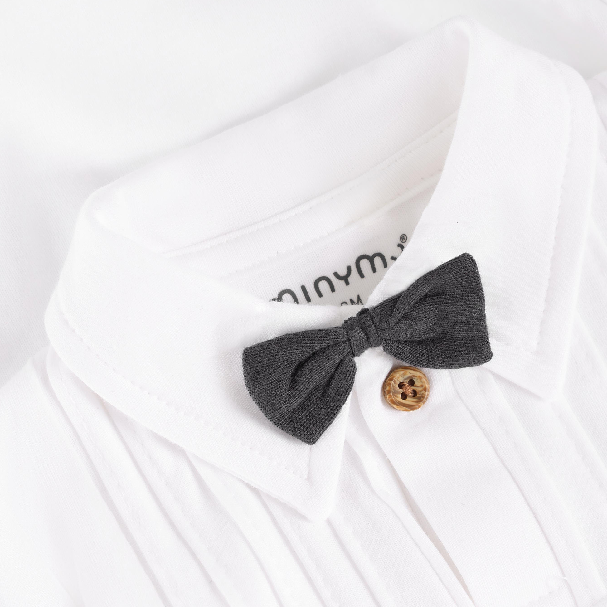 Minymo Boys Bodysuit with Bowtie 114388