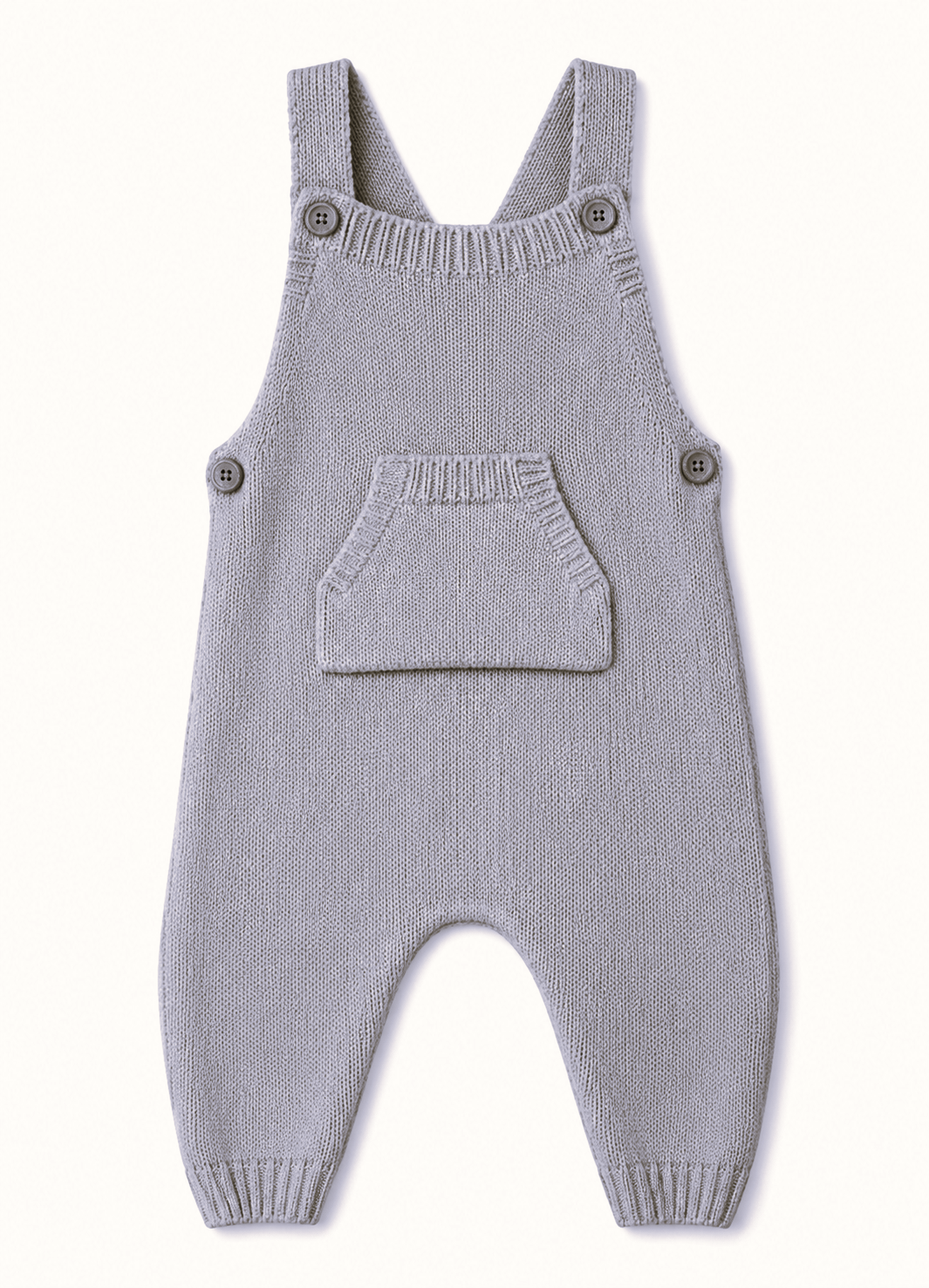 Tutto Piccolo Grey Knit Romper 1160W26