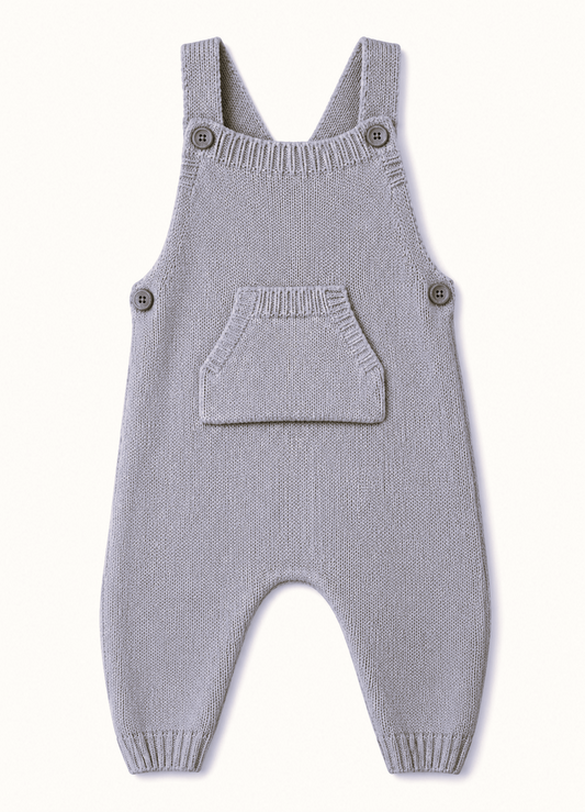 Tutto Piccolo Grey Knit Romper 1160W26