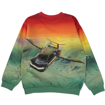 MOLO Miksi Sweatshirt - Fly Cars Blue (1S23J201-3256)