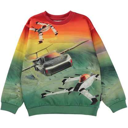 MOLO Miksi Sweatshirt - Fly Cars Blue (1S23J201-3256)