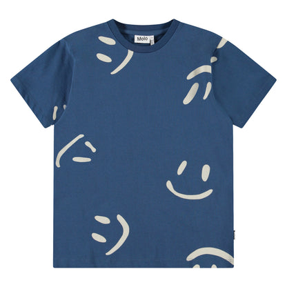 MOLO Riley Top - Big Smiles blue