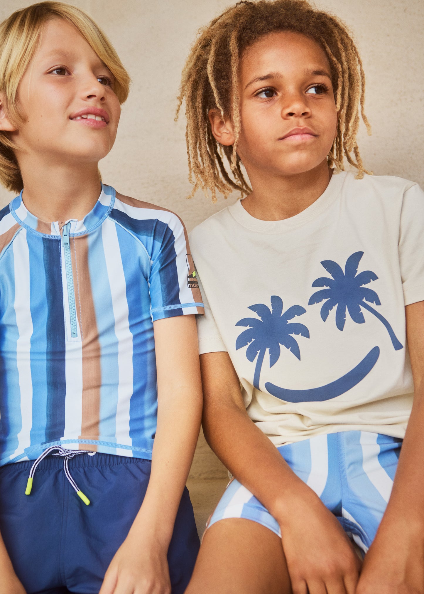 MOLO Boys Rame Top - Blue Palms