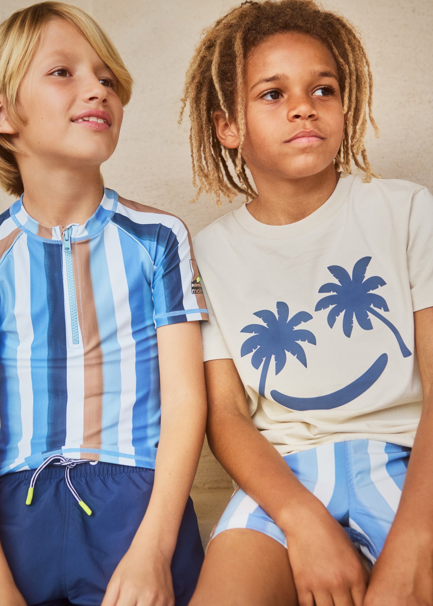 MOLO Boys Rame Top - Blue Palms