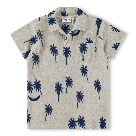 MOLO Boys Randel Top - Palm Blue