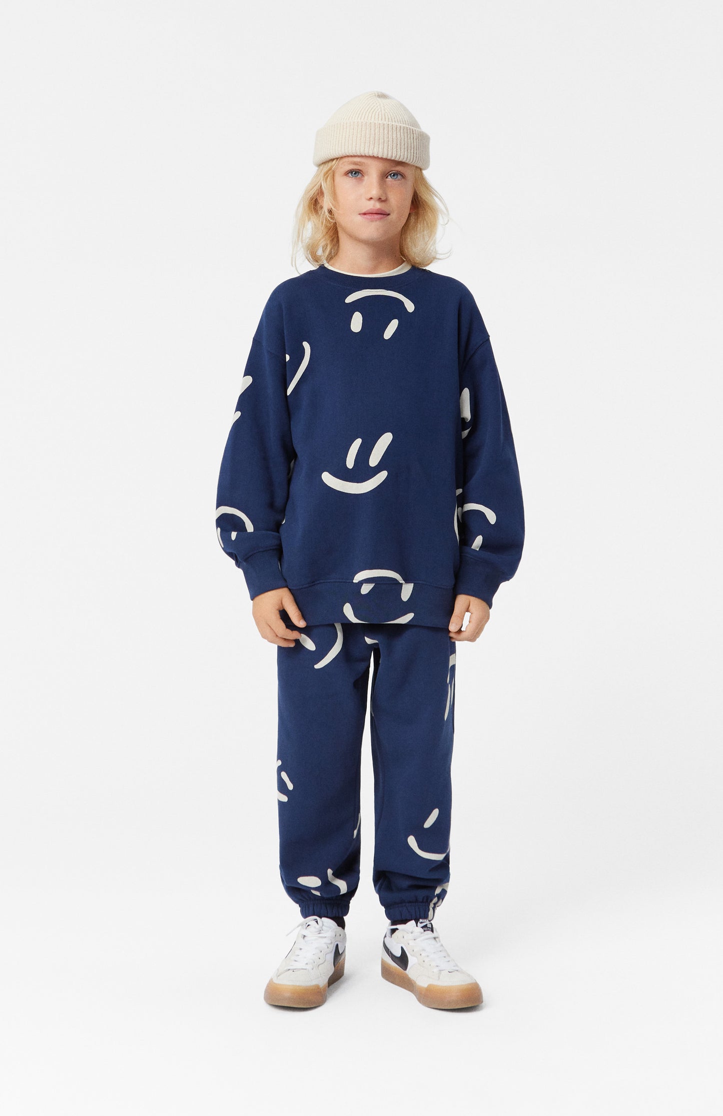 Molo Monti Sweatshirt - Big Smiles navy