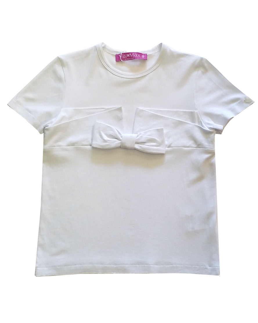 Val Max white tee.