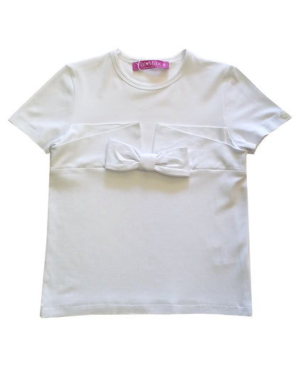 Val Max white tee.