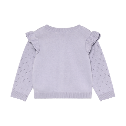 En Fant Girls Lavender Cardigan 210402-6111