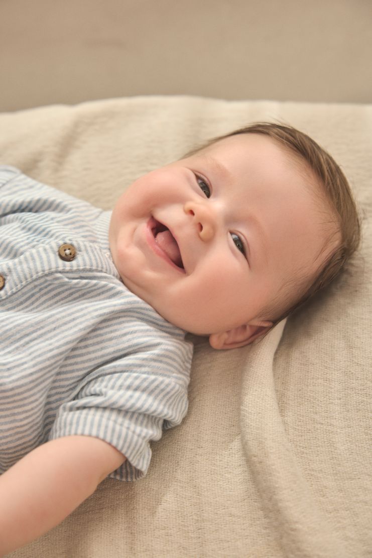 En Fant Boys Striped Romper 215402